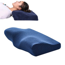 Load image into Gallery viewer, Butterfly Shape Memory Foam Snorked Pillow Slow Rebound Health Care Cervical Pillow, 50x30x10x6cm, 62x34x12x6cm