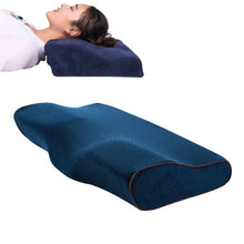 Load image into Gallery viewer, Butterfly Shape Memory Foam Snorked Pillow Slow Rebound Health Care Cervical Pillow, 50x30x10x6cm, 62x34x12x6cm