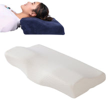 Load image into Gallery viewer, Butterfly Shape Memory Foam Snorked Pillow Slow Rebound Health Care Cervical Pillow, 50x30x10x6cm, 62x34x12x6cm