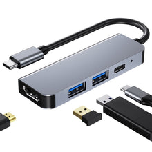 Load image into Gallery viewer, BYL-2011 4 In 1 USB-C / Type-C To 4K HDMI + USB 3.0 + USB 2.0 + PD USB-C / Type-C Charging Ports Multifunctional HUB Docking Station, 4 In 1