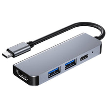 Load image into Gallery viewer, BYL-2011 4 In 1 USB-C / Type-C To 4K HDMI + USB 3.0 + USB 2.0 + PD USB-C / Type-C Charging Ports Multifunctional HUB Docking Station, 4 In 1