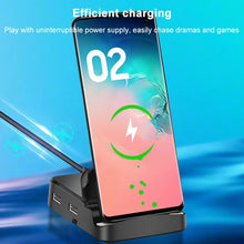 Load image into Gallery viewer, 7 In 1 USB-C / Type-C To 2 USB 2.0 + USB 3.0 + 4K HDMI + SD / TF Card Slot + PD USB-C / Type-C Charging Ports Multifunctional HUB Docking Station With Holder, 7 In 1