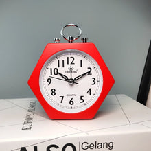 Load image into Gallery viewer, OS005 Students Mute Alarm Clock Children Bedroom Bed Night Light Alarm Clock, Red, Green, Blue, Black, Pink, Gray