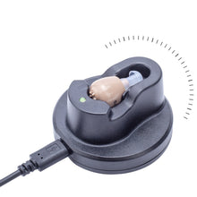 Load image into Gallery viewer, Z-12 Rechargeable In-Ear Sound Amplifier Hearing Aid with USB Cradle Charger, Z-12