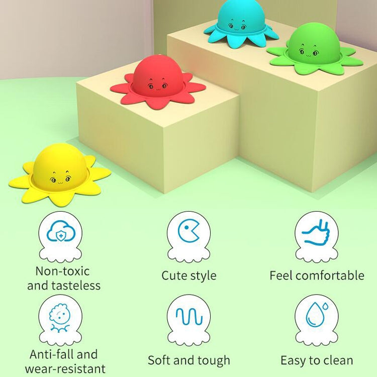 Double Expression Flip Dolls Octopus Silicone Unzip Toys