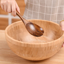 Load image into Gallery viewer, Non-Stick Pot Wood Shovel Teak Cooking Pot Shovel Tableware, Sweet Spoon, Saving Spoon, Bent Spoon, Mixing Spoon, Filter Spoon, Curved Shovel, Thickened Oblique Shovel, Curved Spatula, Small Spoon, Medium Spoon, Long Handle Spoon, Long Handle Filter Spoon