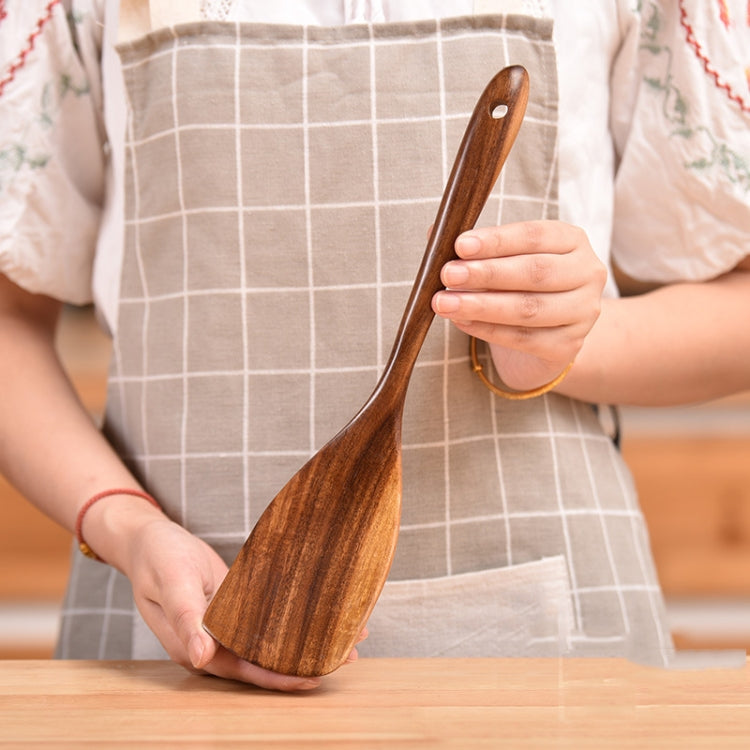 Non-Stick Pot Wood Shovel Teak Cooking Pot Shovel Tableware, Sweet Spoon, Saving Spoon, Bent Spoon, Mixing Spoon, Filter Spoon, Curved Shovel, Thickened Oblique Shovel, Curved Spatula, Small Spoon, Medium Spoon, Long Handle Spoon, Long Handle Filter Spoon