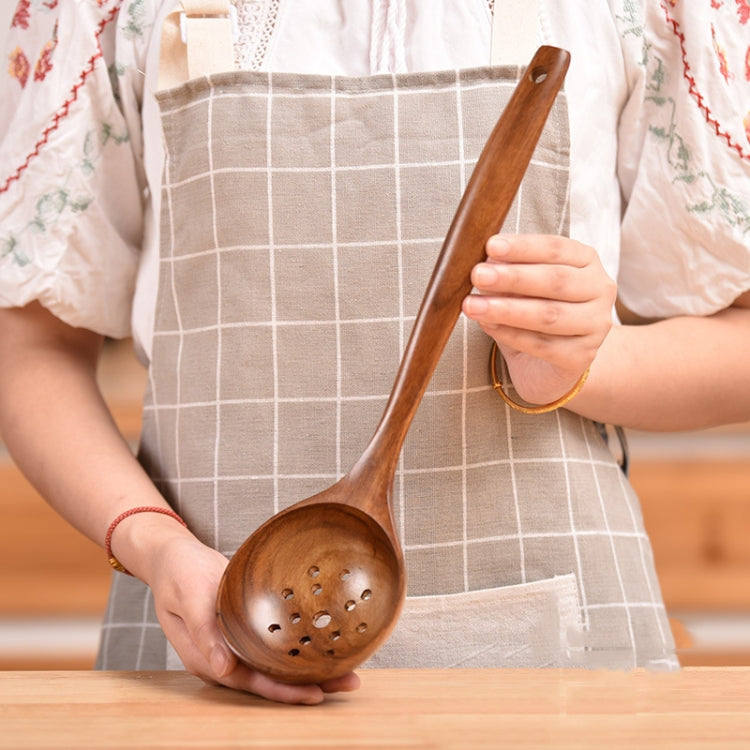 Non-Stick Pot Wood Shovel Teak Cooking Pot Shovel Tableware, Sweet Spoon, Saving Spoon, Bent Spoon, Mixing Spoon, Filter Spoon, Curved Shovel, Thickened Oblique Shovel, Curved Spatula, Small Spoon, Medium Spoon, Long Handle Spoon, Long Handle Filter Spoon