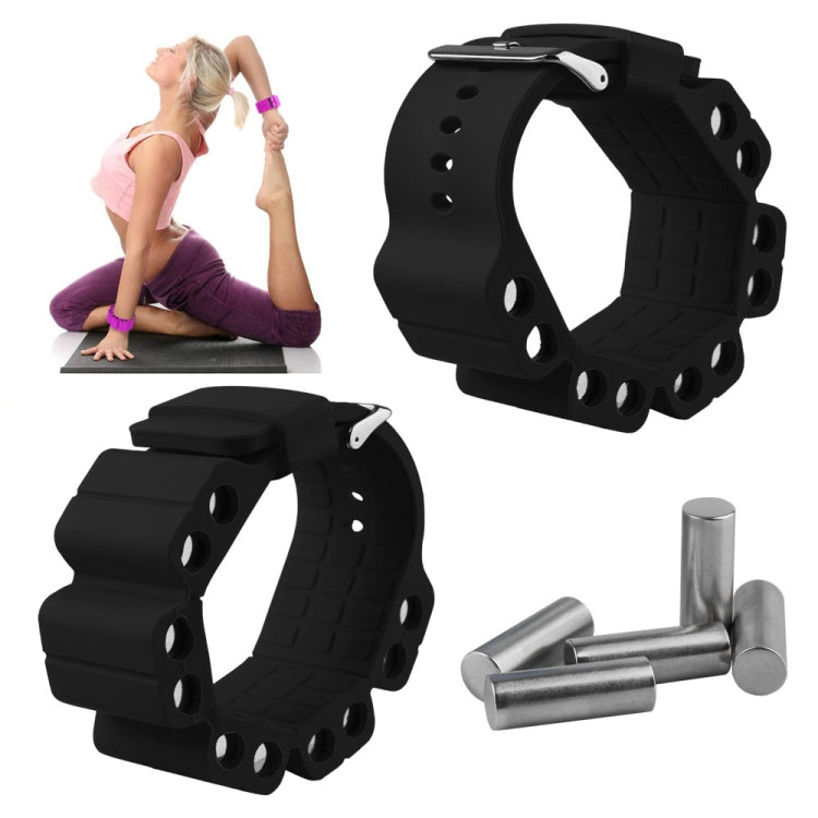 A Pair Outdoor Sports Running Fitness Yoga Load Bracelet Training Plus Heavy Silicone Wristband