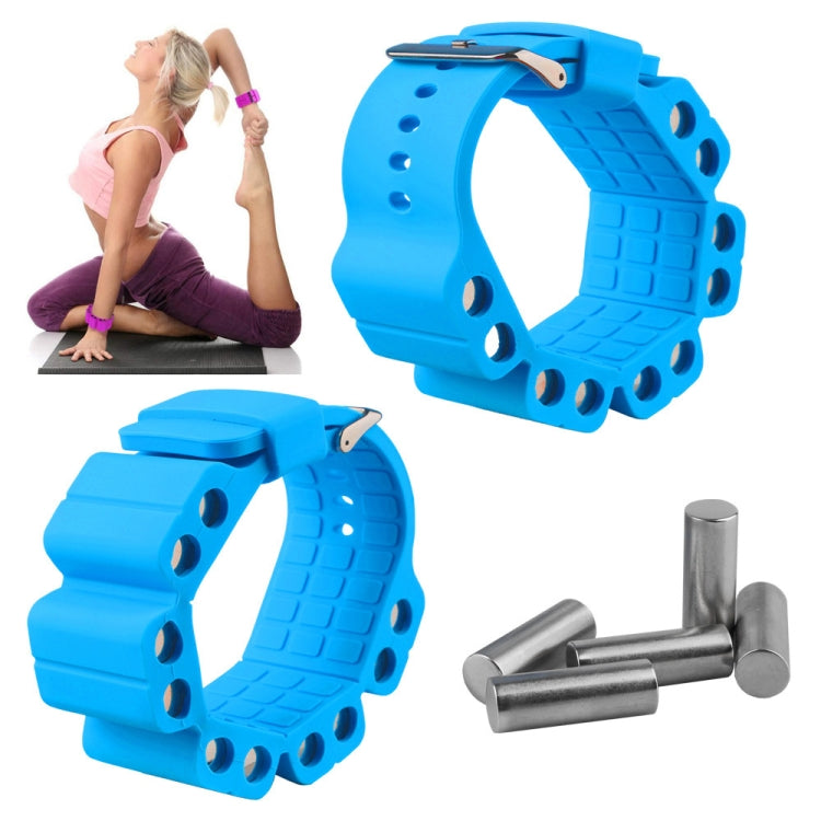 A Pair Outdoor Sports Running Fitness Yoga Load Bracelet Training Plus Heavy Silicone Wristband
