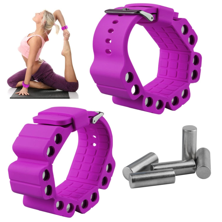 A Pair Outdoor Sports Running Fitness Yoga Load Bracelet Training Plus Heavy Silicone Wristband