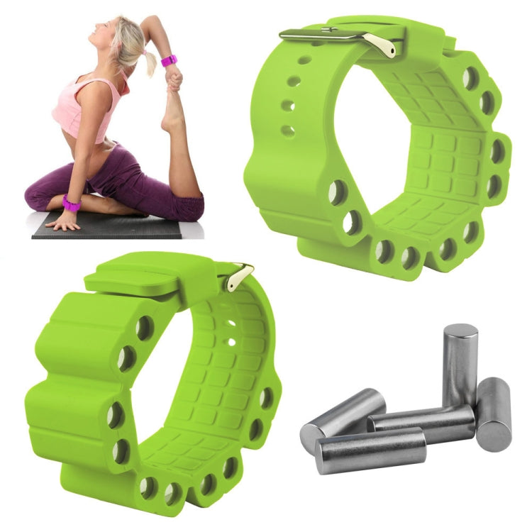 A Pair Outdoor Sports Running Fitness Yoga Load Bracelet Training Plus Heavy Silicone Wristband