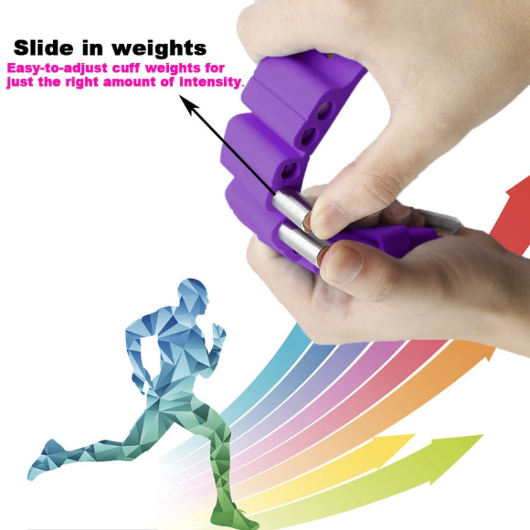 A Pair Outdoor Sports Running Fitness Yoga Load Bracelet Training Plus Heavy Silicone Wristband