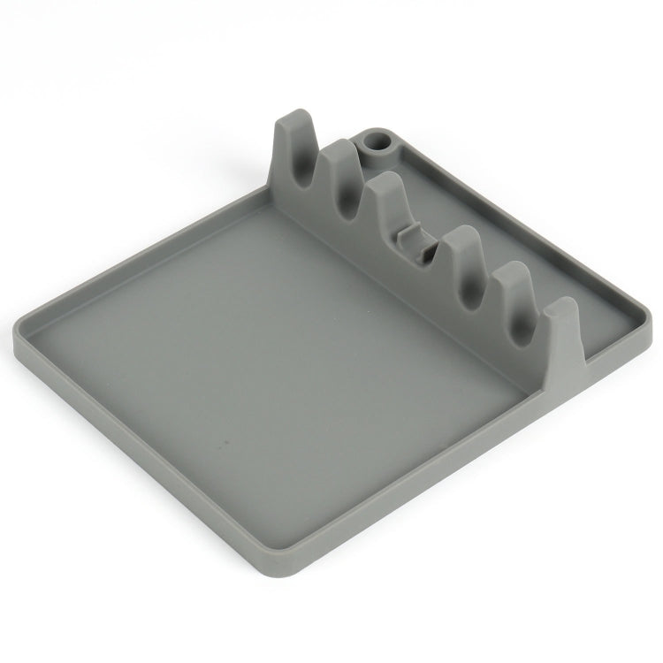 2 in 1 Kitchen Silicone Spoon Holder Shelf, Large (Gray), Medium (Gray), Large (Black), Medium (Black), Large (Red), Medium (Red), Large (Blue), Medium (Blue), Large (Orange), Medium (Orange), Large (Green), Medium (Green)