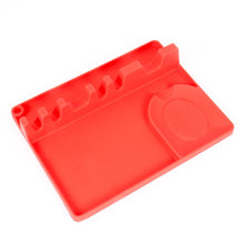Load image into Gallery viewer, 2 in 1 Kitchen Silicone Spoon Holder Shelf, Large (Gray), Medium (Gray), Large (Black), Medium (Black), Large (Red), Medium (Red), Large (Blue), Medium (Blue), Large (Orange), Medium (Orange), Large (Green), Medium (Green)