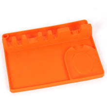 Load image into Gallery viewer, 2 in 1 Kitchen Silicone Spoon Holder Shelf, Large (Gray), Medium (Gray), Large (Black), Medium (Black), Large (Red), Medium (Red), Large (Blue), Medium (Blue), Large (Orange), Medium (Orange), Large (Green), Medium (Green)