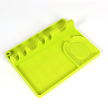 Load image into Gallery viewer, 2 in 1 Kitchen Silicone Spoon Holder Shelf, Large (Gray), Medium (Gray), Large (Black), Medium (Black), Large (Red), Medium (Red), Large (Blue), Medium (Blue), Large (Orange), Medium (Orange), Large (Green), Medium (Green)