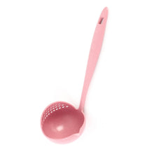 Load image into Gallery viewer, Wheat straw soup spoon colander two-in-one environmental tableware hot pot dual-use spoon Colanders Strainers, Nordic pink, Nordic green, Nordic blue, Nordic Beige