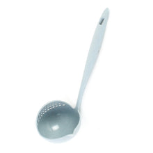 Load image into Gallery viewer, Wheat straw soup spoon colander two-in-one environmental tableware hot pot dual-use spoon Colanders Strainers, Nordic pink, Nordic green, Nordic blue, Nordic Beige