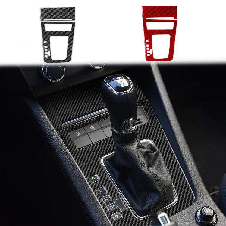For 2017-2021 Skoda Octavia Left-Hand Drive 2pcs /Set Gear Shift Panel Trim Sticker, Left-Hand Drive