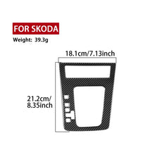 Load image into Gallery viewer, For 2017-2021 Skoda Octavia Left-Hand Drive 2pcs /Set Gear Shift Panel Trim Sticker, Left-Hand Drive