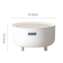 Load image into Gallery viewer, Mini Desktop Trash Can Simple Press Grunge Storage Bucket Student Dormitory Bedside Cabinet Round Trash Cartridge, Round Trash Cartridge