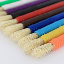 Load image into Gallery viewer, Children Plastic Pen Cup Bristles Graffiti Painting Brush Set, HB-10 + 10, HB-5 + 5 Light Colors, HB-5 + 5 Dark