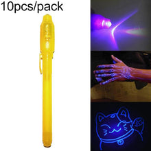 Load image into Gallery viewer, 10 PCS Creative Magic UV Light Invisible Ink Pen Marker Pen