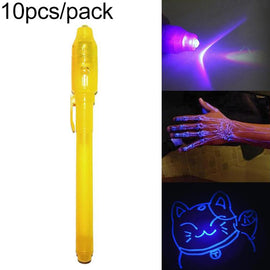 10 PCS Creative Magic UV Light Invisible Ink Pen Marker Pen