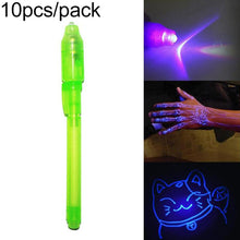 Load image into Gallery viewer, 10 PCS Creative Magic UV Light Invisible Ink Pen Marker Pen