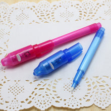 Load image into Gallery viewer, 10 PCS Creative Magic UV Light Invisible Ink Pen Marker Pen