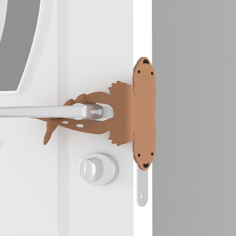 Cartoon Bear Bedroom Door Mute Lock Closed Door Anti-collision Protection Cushion, Green, Pink, Coffee, Apricot, White