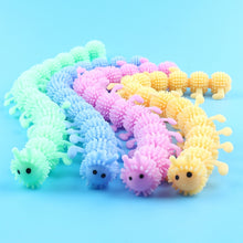 Load image into Gallery viewer, 12 PCS Children Soft Rubber 16-Section Caterpillar Stretch Decompression Toy
