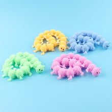 Load image into Gallery viewer, 12 PCS Children Soft Rubber 16-Section Caterpillar Stretch Decompression Toy