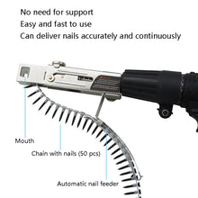 Load image into Gallery viewer, JieLi Chain Belt Screw Converter Electric Screwdriver On Gypsum Board Tool, Electric Screwdriver With 50 Chains Strap