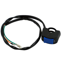 Load image into Gallery viewer, 5 PCS Motorcycle Handlebar Tap Switch LED Headlight Break Extinguishing Fire Double Flash Switch, Black Button, Red Button, Blue Button, Yellow Btton, Grey Button