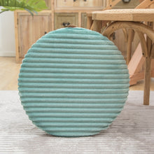 Load image into Gallery viewer, Flannel Round Cushion Dust Cover, Size: 40x40cm, Water Green, Leather Pink, Coffee Color, Cash, Deep Gray, Light Gray