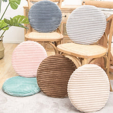Load image into Gallery viewer, Flannel Round Cushion Dust Cover, Size: 40x40cm, Water Green, Leather Pink, Coffee Color, Cash, Deep Gray, Light Gray