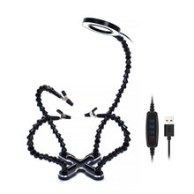 Load image into Gallery viewer, Aluminum Alloy 4-Claw Aircraft Model Universal Arm With Light &amp; Welding Station, N-CSBKM-BK9 Black, N-CSBKM-BL9 Blue