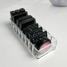 Load image into Gallery viewer, Acrylic Lipstick Shelf Powder Storage Box Transparent Eyeshadow Makeup Shelf Makeup Box