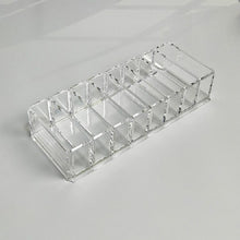Load image into Gallery viewer, Acrylic Lipstick Shelf Powder Storage Box Transparent Eyeshadow Makeup Shelf Makeup Box