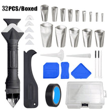 Load image into Gallery viewer, 32 PCS / Set Metal Scraper Nozzle Application Polishing Grout Scraping Beauty Sewing Tools, 32 PCS / Set