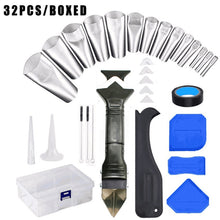 Load image into Gallery viewer, 32 PCS / Set Metal Scraper Nozzle Application Polishing Grout Scraping Beauty Sewing Tools, 32 PCS / Set