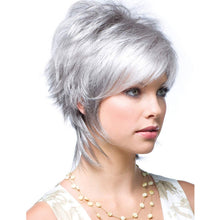 Load image into Gallery viewer, Short Hair Female Wigs Fluffy Fiber Set, Silver White