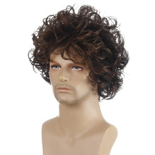 Load image into Gallery viewer, Men Fluffy Short Curly Wig Sets