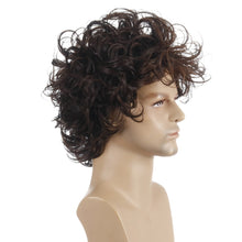Load image into Gallery viewer, Men Fluffy Short Curly Wig Sets