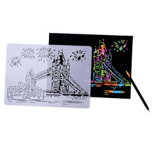Load image into Gallery viewer, Painting Template Theme City A4 Label Template, Tower System (5pcs / Set), Sailing Line(5pcs / Set), 1 Paris Tower, 2 London Bridge, 3 Pisa Tower, 4 Big Ben, 5 Taj Mahal, 6 White House, 7 Castle, 8 Five-storied Pagoda, 9 Sydney, 10 Sailing Hotel