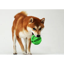 Load image into Gallery viewer, Pet Toy  Cartoa Toy Pet Leaking Ball Mill Rubber Toy Cleansing Ball, Small (Green), Large (Green)