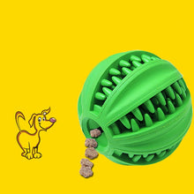 Load image into Gallery viewer, Pet Toy  Cartoa Toy Pet Leaking Ball Mill Rubber Toy Cleansing Ball, Small (Green), Large (Green)