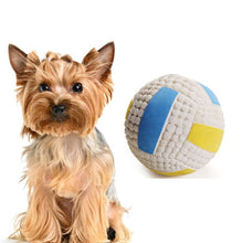 Load image into Gallery viewer, Dog Toy Latex Dog Bite Sound Ball Pet Toys, Large Volleyball, Large Tennis, Large  Rugby, Small Volleyball, Small Tennis, Small Football, Small Rugby, Small Football (Green), Large Football (Green), Small Football (Purple), Small Volleyball (Blue)     ...